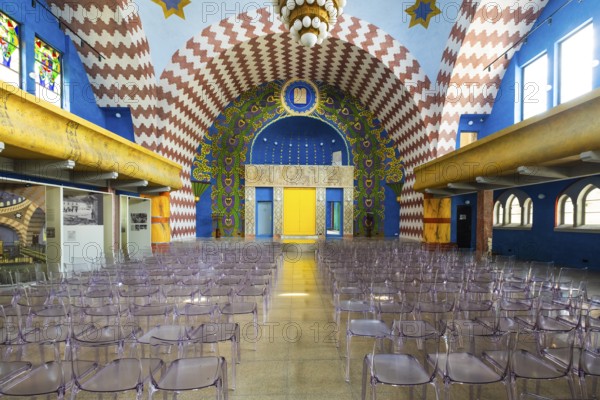 Renovated interior of the Neolog Synagogue converted into a cultural centre by Berlin architect