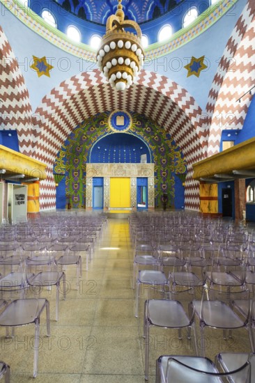Renovated interior of the Neolog Synagogue converted into a cultural centre by Berlin architect