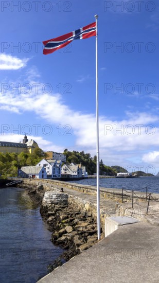 Alesund, port town in Norway famous for Art Nouveau architecture, fjords and scenic landscapes