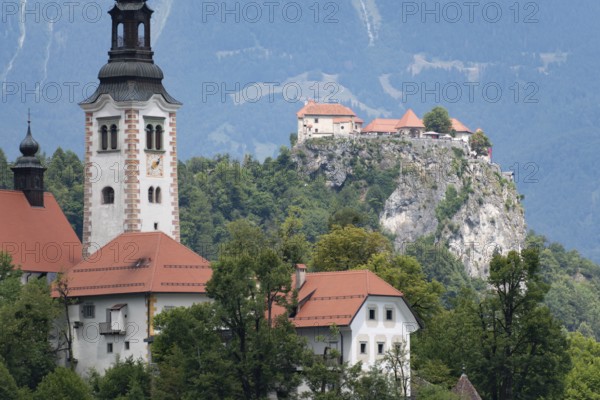 Lake Bled in north-west Slovenia with the famous island church of the Assumption of the Virgin