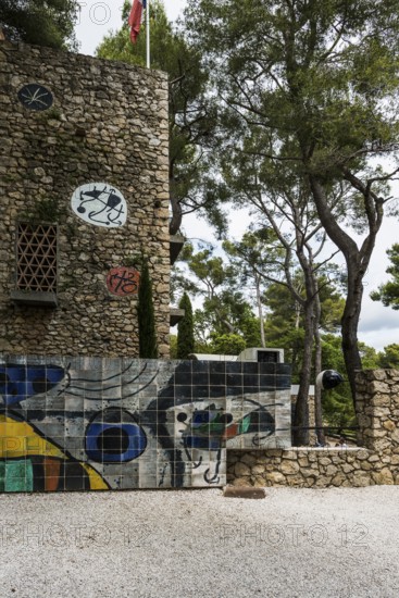 Museum, Fondation Maeght, artist Joan Miro, St. Paul de Vence, Provence Alpes Côte d'Azur, South of