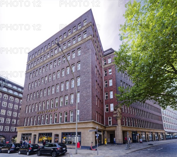 The Mohlenhof is one of the Kontorhaus office buildings that were built in Hamburg's city centre at