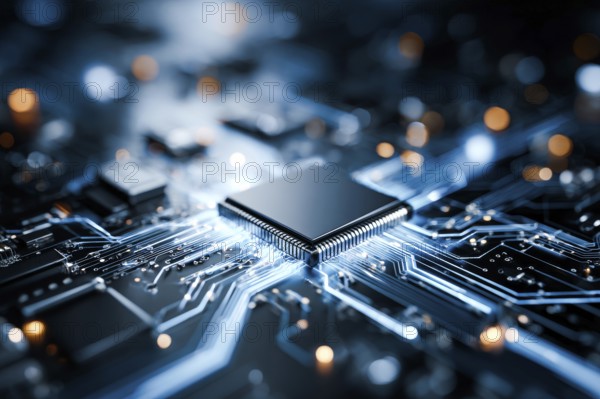 Concept of human and AI Artificial intelligence cooperation and coexisting while increasing