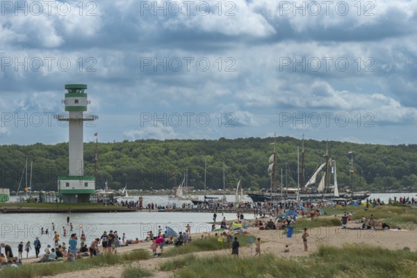 Windjammer Parade 2025 on the Kiel Fjord at the end of Kiel Week, tall ships, three-masters,