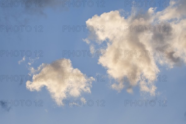 Dramatic cloudy sky shortly in front of sunset