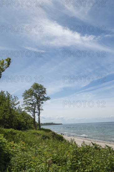 Natural sandy beach, Baltic resort Rerik, Baltic Sea, Rostock district, Mecklenburg-Western
