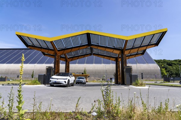 Electric charging station on the site of the former Lohberg colliery in Dinslaken, operated by