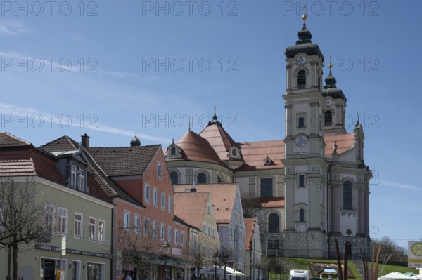 Basilica of St Alexander and Theodor, Ottobeuren Monastery, Ottobeuren, Unterallgäu, Bavaria,