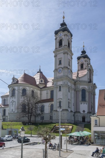 Basilica of St Alexander and Theodor, Ottobeuren Monastery, Ottobeuren, Unterallgäu, Bavaria,