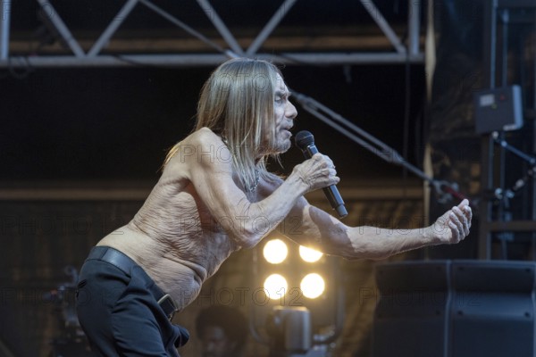 Iggy Pop, singer, actor, punk, rock, USA, live open air at the Citadel Music Festival, 19.06.2025,