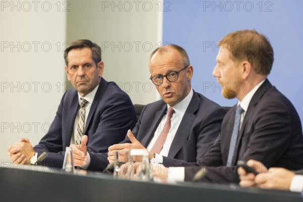 Olaf Lies (SPD, Minister President of Lower Saxony), Federal Chancellor Merz (CDU, Federal