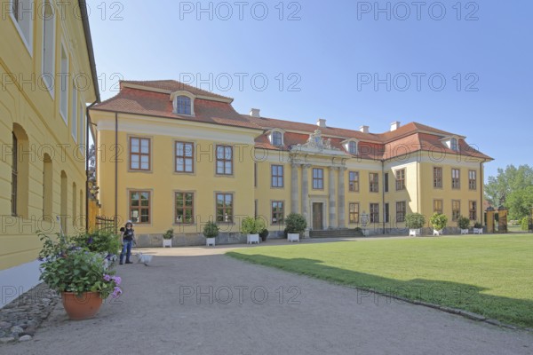 Rococo palace, inner courtyard, Mosigkau, Dessau-Wörlitz Garden Kingdom, Dessau-Roßlau,