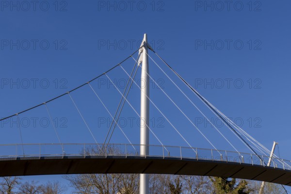 Balcony facing the sea, bridge from the Sassnitz circular path at the harbour, Sassnitz, Rügen,