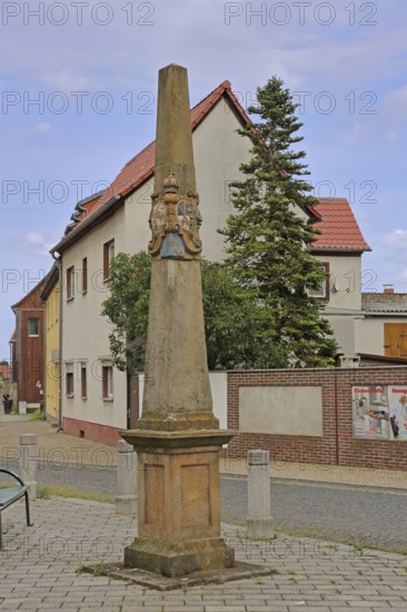 Historic Electoral Saxon Postal Column, Electoral Saxon, Electoral Saxony, Postal Distance Column,