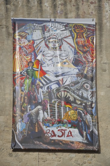 Painting The Vision of Mikolaj Sobczak 2025, modern art, banner, mural, abstract art, inscription,