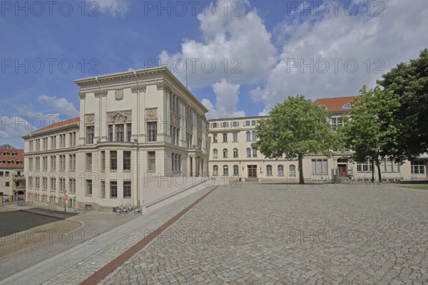 Historical Melanchtonianum, Rectorate and Thomasianum, Palais, Universitätsplatz, University, Halle