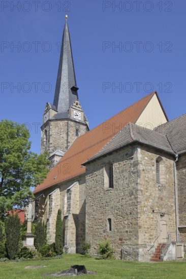 Gothic St Viti Church, town church, Lützen, Saxony-Anhalt, Germany