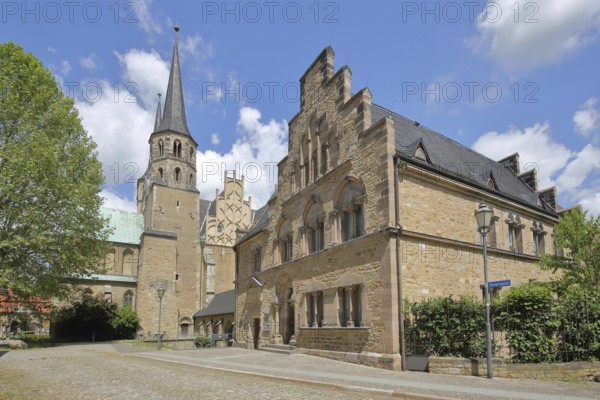 Romanesque Cathedral of St John and St Lawrence and buildings, landmark, Merseburg, Romanesque