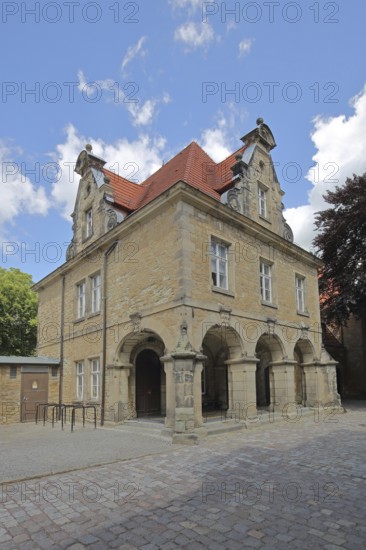 Outbuilding built in 1265 in the inner courtyard of the castle, Merseburg, Saxony-Anhalt, Germany