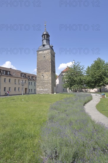 Magdeburg Tower built in the 12th century, town tower, Köthen, Saxony-Anhalt, Germany