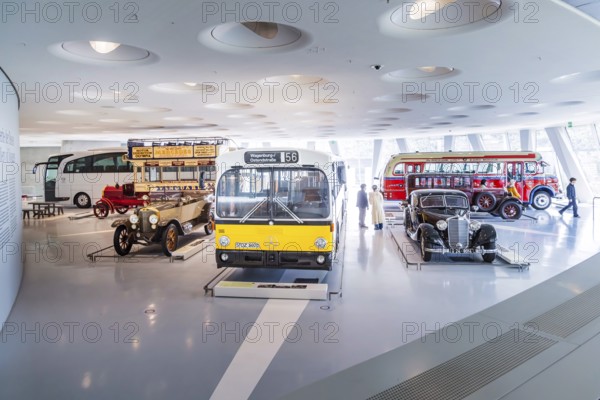 The Mercedes-Benz Museum in Stuttgart presents a journey through the automotive history of the