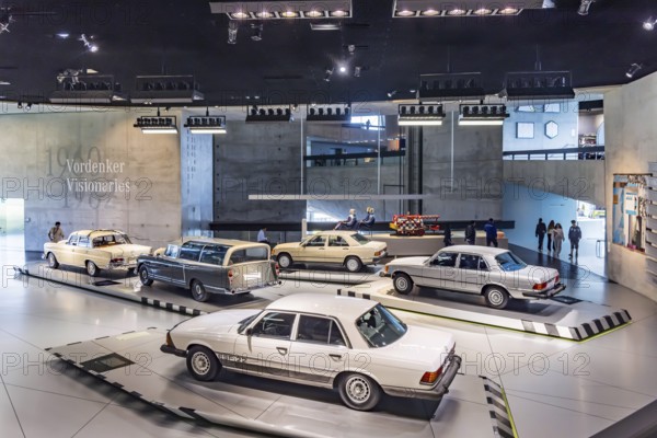 The Mercedes-Benz Museum in Stuttgart presents a journey through time through the automotive