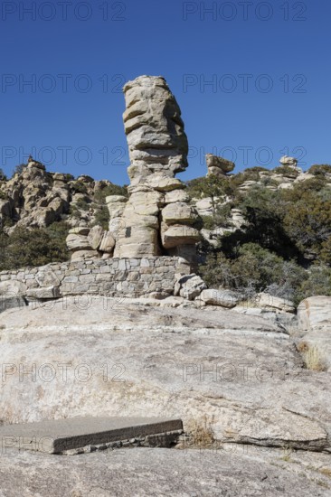 Hitchcock Pinnacle rock formation at the Windy Point Vista overlook along Mt. Lemmon Highway near