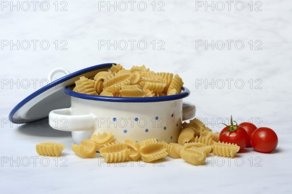 Italian pasta in pots, Radiatori variety