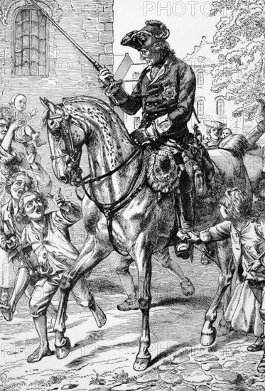 Frederick II King of Prussia (1772 to 1786), best known as a brilliant military leader and