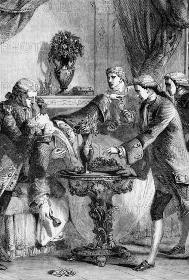 The Death of Honour Gabriel Riqueti, Comte De Mirabeau, a French revolutionary, journalist and