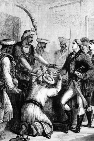 On 12 August 1765 in Benares, Shah Alam II conferred the role of diwan (tax collector) of Bengal,