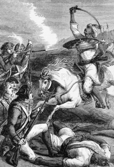 The death of the Rohilla chief in 1781. The Rohilla are a community of Urdu-speaking Pashtun