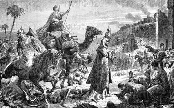 In 638 AD, after the siege of Jerusalem, the Caliph Omar Ibn Al-Khattab and Safforonius, the