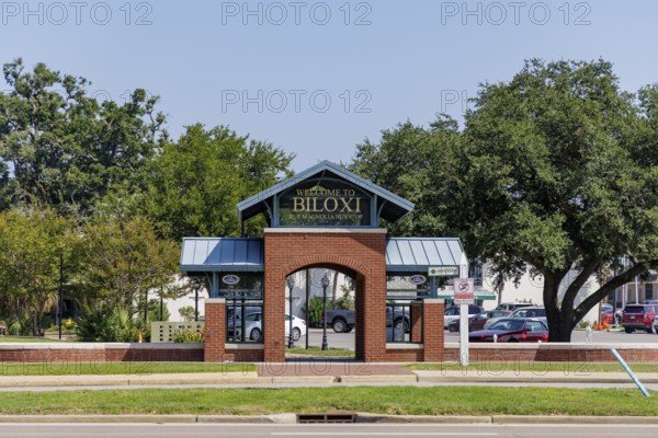 Coast Transit Authority bus stop along highway 90 across from the Hard Rock Casino in Biloxi,