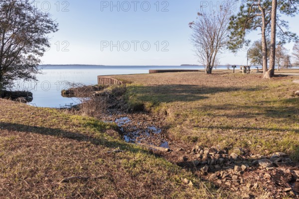 View of Lake Seminole from the Corps of Engineers Eastbank Campground near the Florida state line