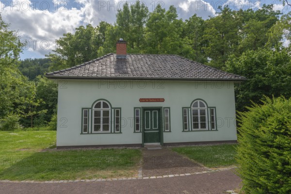 First brine bathhouse from 1818 for miners' employees, 1000 years of salt extraction in Bad Sooden,
