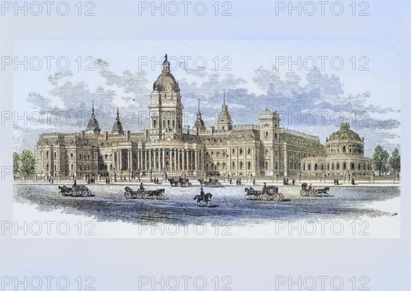City Hall in San Francisco, California, 1870s, America, digital reproduction from American