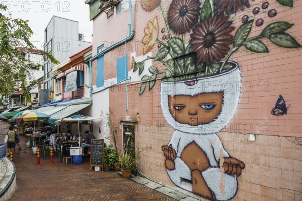Graffiti, Chinatown, Bangkok, Thailand