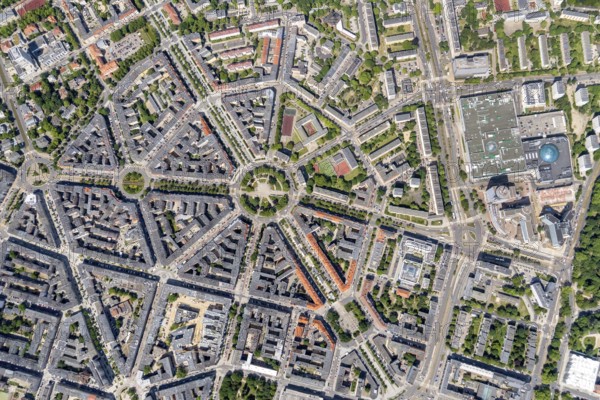 Szczecin, Centrum, roundabout, Plac Grunwaldzki, Pomerania, centre, Szczecin, Pomeranian