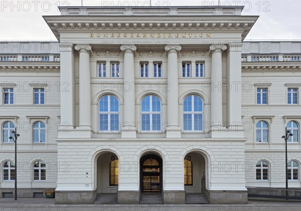 Impressive, classicist building of the Federal Railway Directorate on the Döppersberg, Wuppertal,