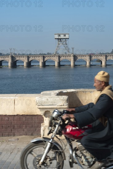 Qanater, Nile Delta. Egypt. December 18th 2022 The El Qanater Barrage, on the River Nile at the