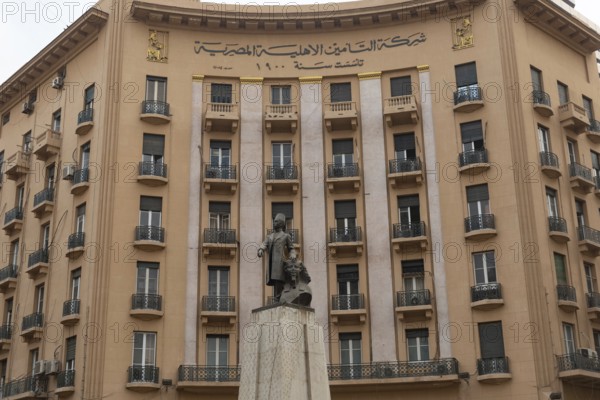 Cairo, Egypt, November 26th 2022 Mustafa Kamel Square and the European style architecture of