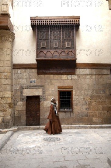 Cairo, Egypt. February 8th 2009 Beautiful Arabesque architecture along Sharia Al Muizzl Li Din