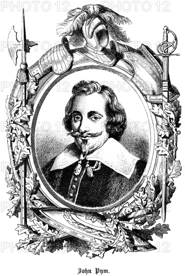 John Pym (1584 -1643) England, lawyer, politician, member of the English House of Commons, Puritan,
