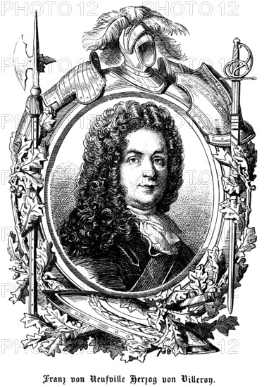 François de Neufville, duc de Villeroy, Duke of Villeroy or Villeroi (1644, 1730) France, French