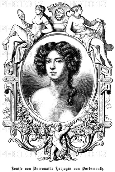Louise de Kérouaille Duchess of Portmouth, France, mistress of the English King Charles II, King