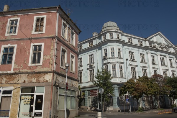 Varna, Bulgaria. September 7th 2020 Typical architecture of property in Varna city on the Black Sea