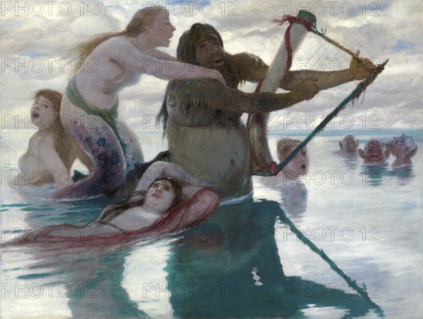Arnold Böcklin (born 16 October 1827, died January 1901), Swiss painter, draughtsman, graphic