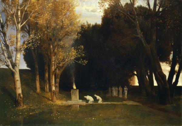 Arnold Böcklin (born 16 October 1827, died January 1901), Swiss painter, draughtsman, graphic