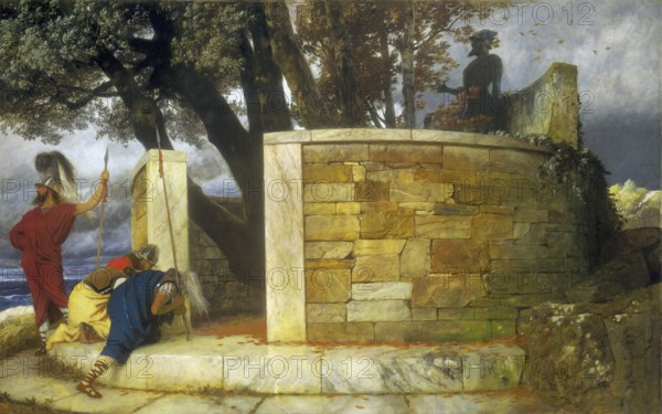 Arnold Böcklin (born 16 October 1827, died January 1901), Swiss painter, draughtsman, graphic